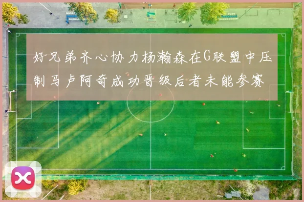 好兄弟齐心协力杨瀚森在G联盟中压制马卢阿奇成功晋级后者未能参赛